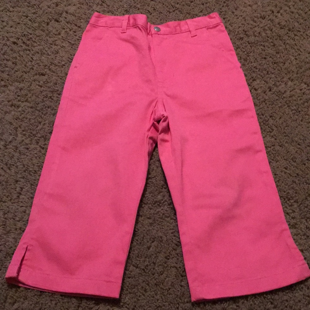 Vintage Covington pink stretch capris Sz 6